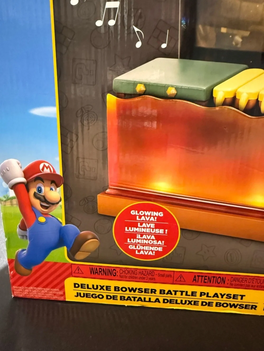 Nintendo Super Mario Deluxe Bowser Battle Playset-New Unopened-Great Grad. Gift!